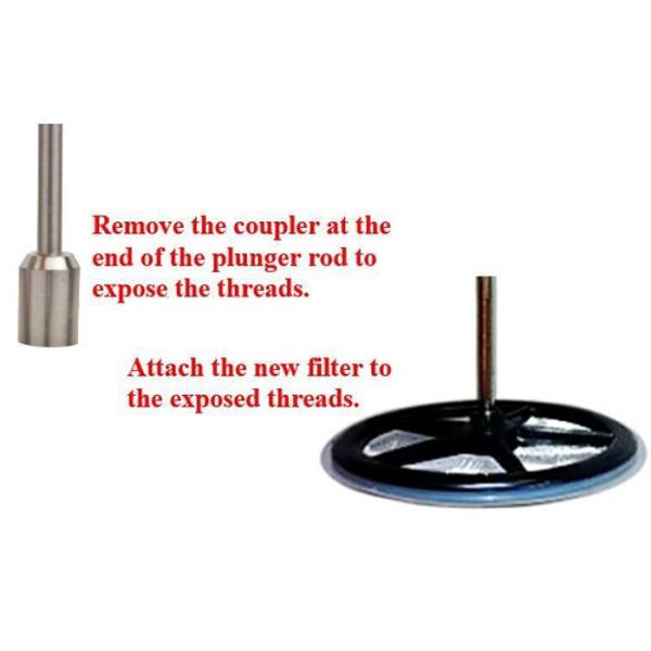 Double Wall Tea French Press Coffee Pot SS304 1000ml 51 Oz French Press