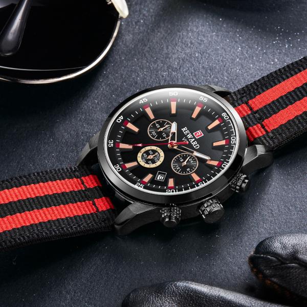 Nato Strapgents Dress Watches , Quartz Stainless Steel Watch Bracelet For Mens