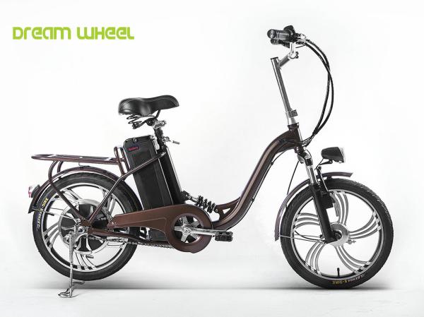 18 Inch Wheel Suspension Frame Electric Cruiser Bike With 250w Brushless Motor