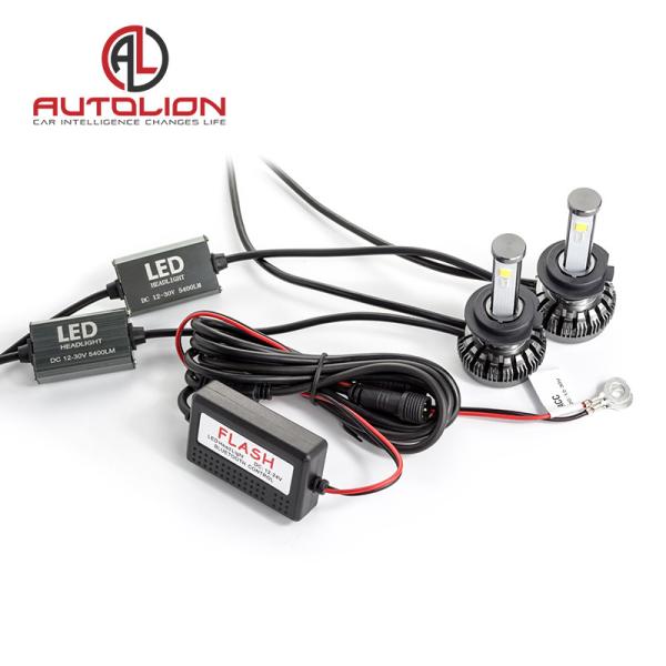 Pure Aluminum LED Car Headlight , h1 h3 h4 h7 H8 H9 h11 LED Headlamp Color Changeable