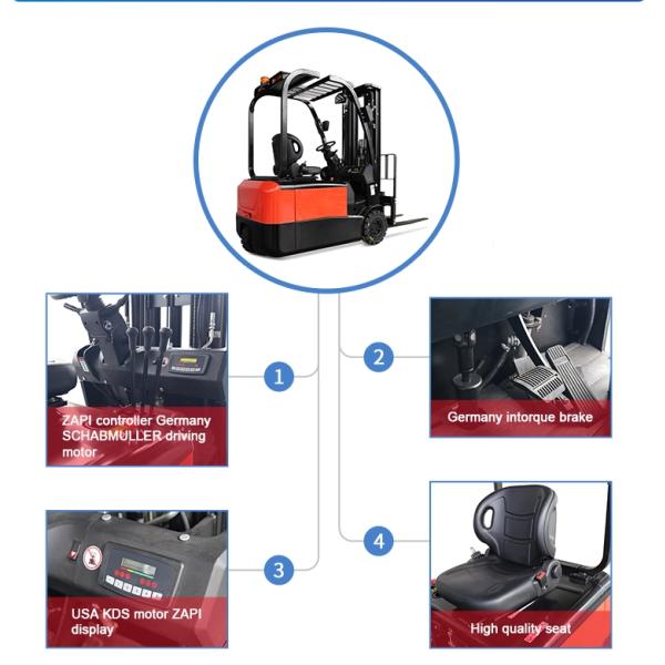 EUR Ⅲ 3 Ton 2070mm Gasoline Diesel Forklift Truck