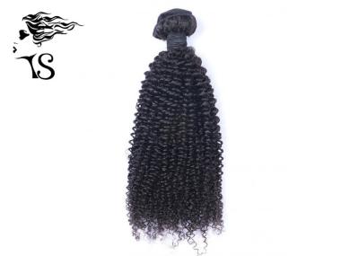 Natural Black 8A Virgin Brazilian Curly Hair , Brazilian Human Hair Extensions