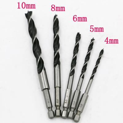 High Carbon Steel Hex Shank Wood Drill Bits
