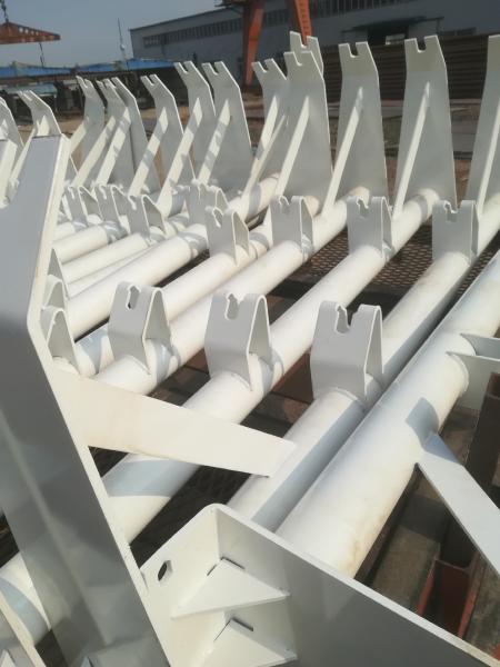 Carbon Steel Conveyor Roller Bracket Frame Idler Support Structure For Belt Systems