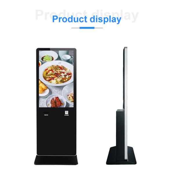 Дисплей Signage 43 цифров киоска экрана касания дюйма вертикальный с принтером билета