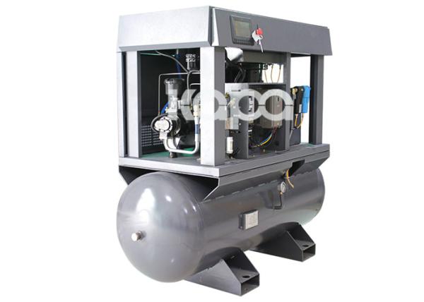 O laser que corta 4 em 1 compressor de ar integrado 15hp do parafuso 11kw montou com tanque do ar e secador do ar