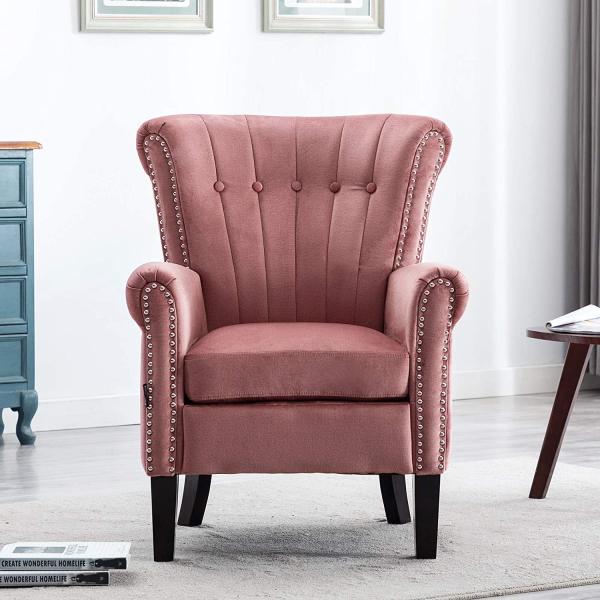 Modern Waterproof Accent Living Room Armchair Bedroom Home Office Line Stitch Tufted