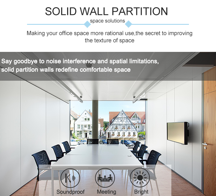 OEM Office 10mm Tempered Gass Wall Wooden Panel Partition Glass Partition for Conference Cubicles