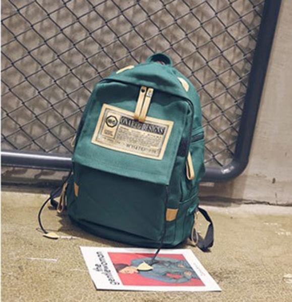 Custom new wholesale fashion Korean school boys custom canvas shoulder bag female large capacity travel backpack