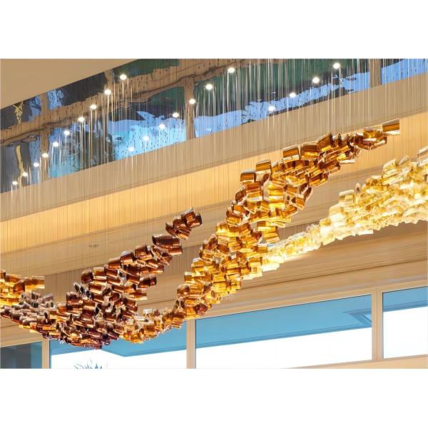 Искусство современная стеклянная люстра Эксклюзивные конструкции люстры для театров и оперных театров