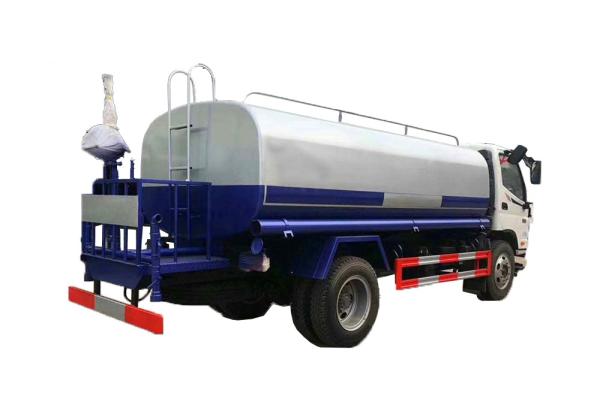Self Suction Water Sprinkler Truck Carbon Steel Stainless Steel Tank Material
