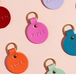 ペットのためのプロモーション色の丸い皮のステンレスステール犬タグ