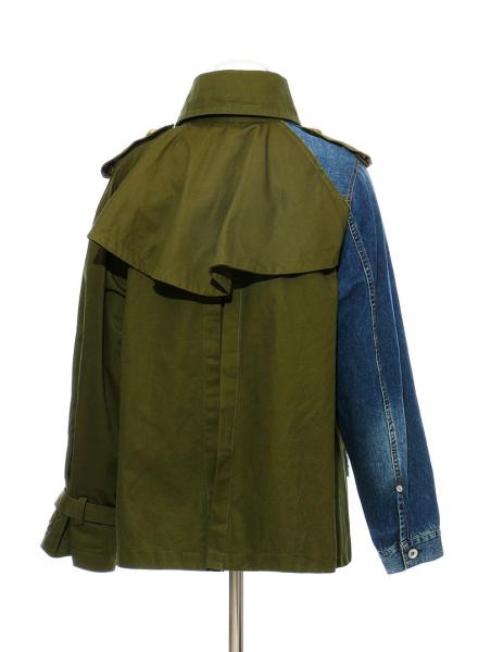 QUICK DRY Winter Use Women's Fashion Jacket High Street Contrast Women's Quilted Denim Jackets