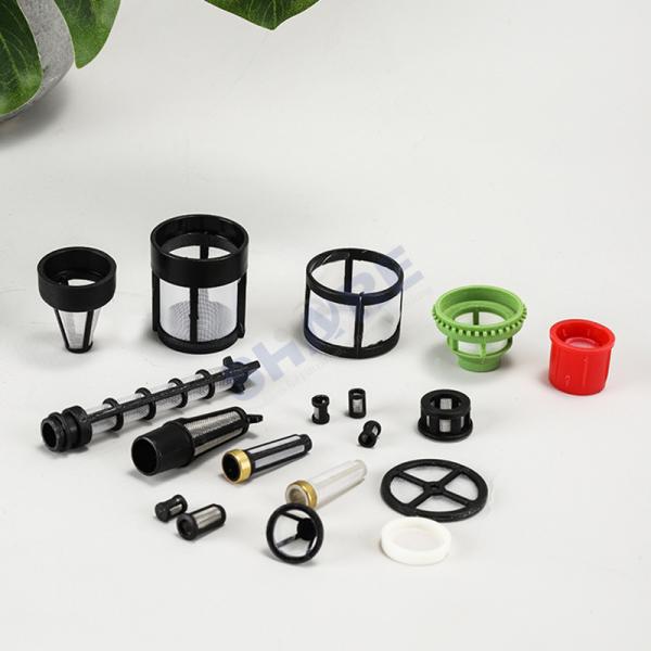 Filtre moulé en plastique personnalisé avec écran à mailles pour l'eau, le carburant, l'huile hydraulique, le produit chimique, la filtration de l'air liquide