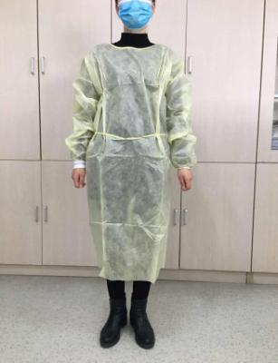 Do vestido protetor traseiro do isolamento da roupa do laço do nível 2 de AAMI exame respirável
