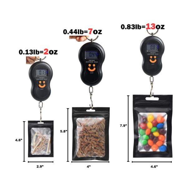 5x8 Inch Packaging Mylar k Foil Bags With Clear Window