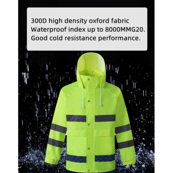 Safety Motorcycle Reflective Safety Clothing 300d Oxford Fabric Windproof