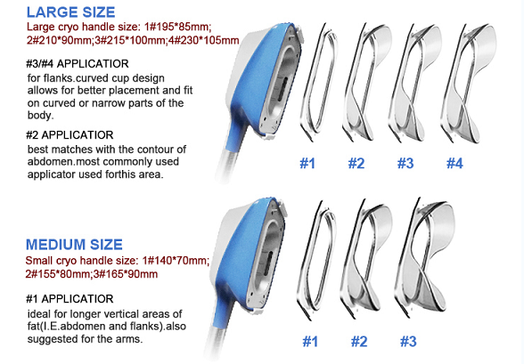 5 Size Handle Portable Cryolipolysis Machine For Salon Use