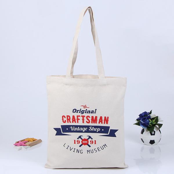 Custom LOGO Heavy Duty Cotton Canvas Tote Bag