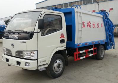 5.5 Cbm Fuel Type Trash Dump Truck Garbage Tipper With Rear Loader