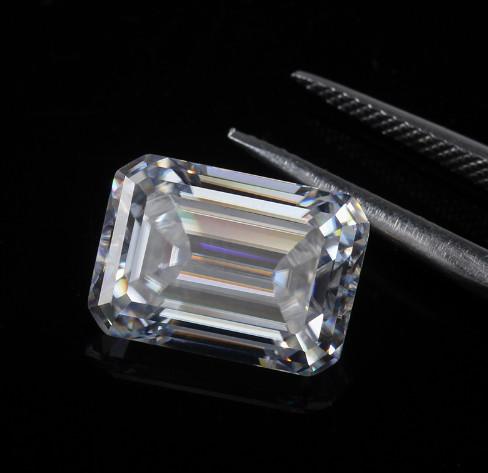 Emeralde Cut Diamond Moissanite DEF Super White 5*7mm Loose Moissanite Stones