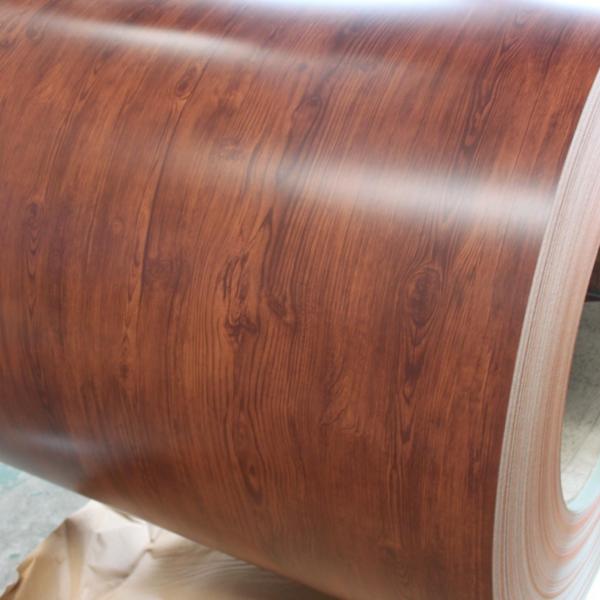 Chapa de aço Pre-pintada de madeira do Galvalume de 508MM na bobina de aço CGCH da bobina PPGL