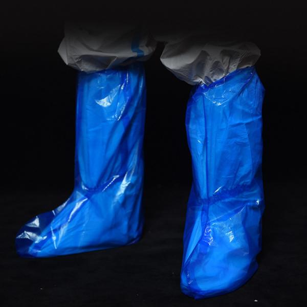 Disposable waterproof nonslip boot cover durable PE medical shoe cover high quality cheap  shoe cover for lab hospital