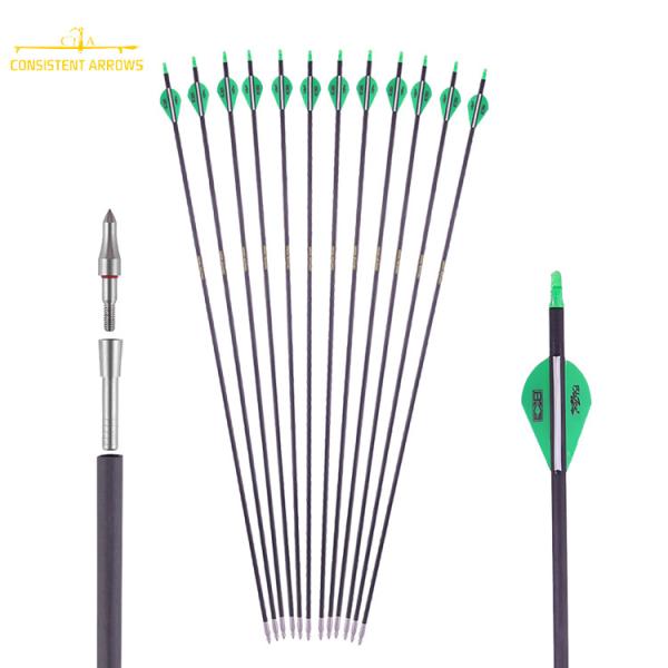 Id.204 ((5 mm) Colonne vertébrale250/300/340/400/500/600 32.003-.001 Droiteur Petit diamètre Cible de chasse légère Flèche d'assassin