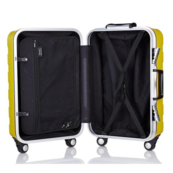 Ensemble de bagages de voyage rigides en aluminium de 20 et 26 pouces, valises sans fermeture éclair, 2 pièces en PC durable pour l'extérieur, style luxueux
