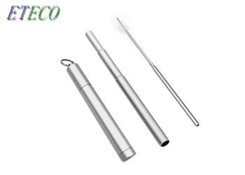 Rainbow Color Food Grade Stainless Steel Straws Environmentally Friendly
