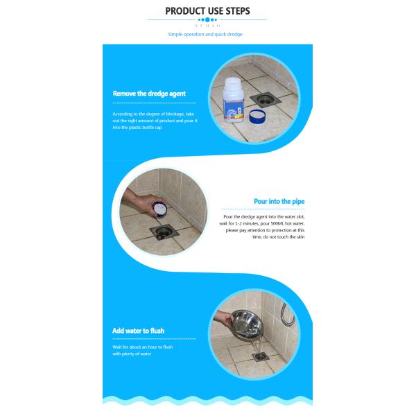 Закупоренный стекает волшебный ODM OEM порошка уборщика трубы туалета стока