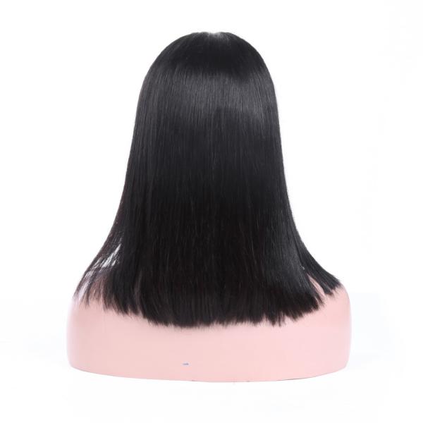 Perucas puras do laço do cabelo do Virgin/perucas dianteiras do laço para a seda das mulheres negras em linha reta
