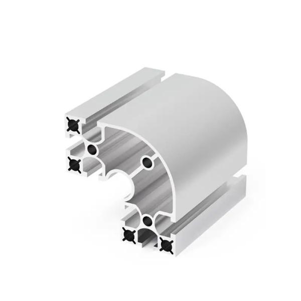 Silver Finish Common Aluminum Profile Shapes In Standard Sizes For Construction