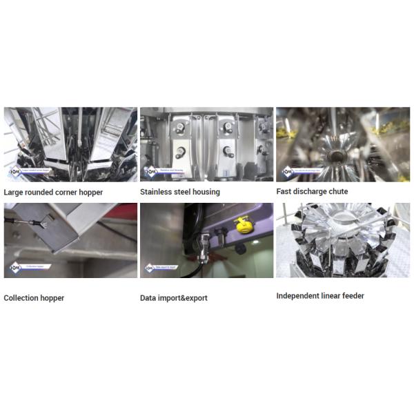 0.8L Weigher Multihead голов хоппера 14 для липких продуктов