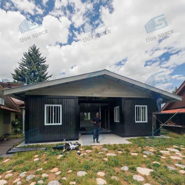 ボックススペース コンテナ プリファブリックハウス プリファブリックハウス ビラ 格安なモジュール型住宅 個人向け 裏庭