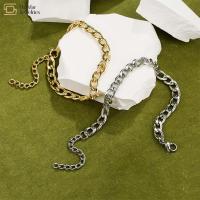 Bracelete de aço inoxidável dos homens, bracelete contemporâneo de Hip Hop Cuban Link