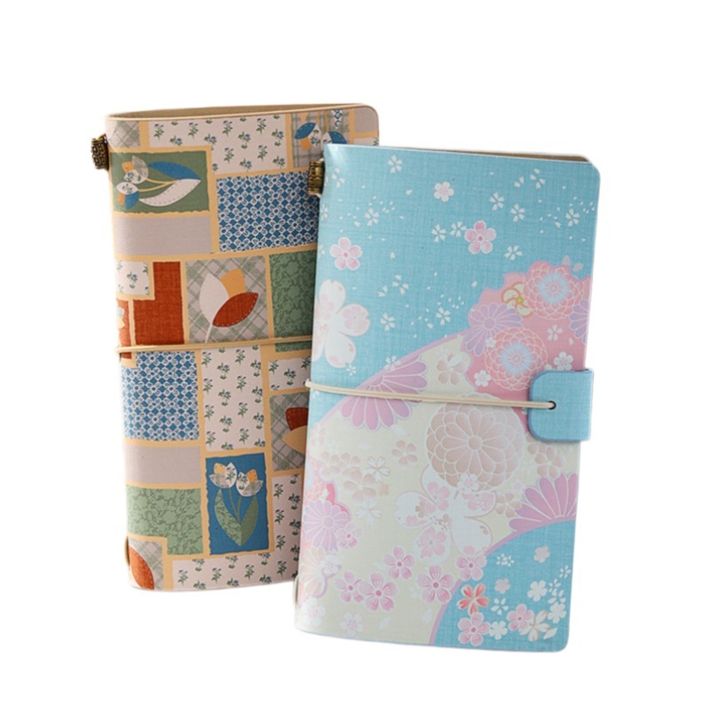 Personalized A6 PU Refillable Leather Notebook Travel Journal Detachable Portable