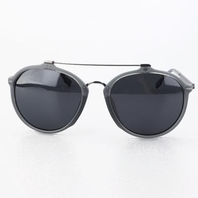 Sun Rays Blocking Double Bridges Metal Polarized Sunglasses