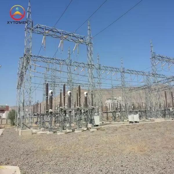 Electrical Power Transmission Angle Steel Substation Transformer Steel Structures