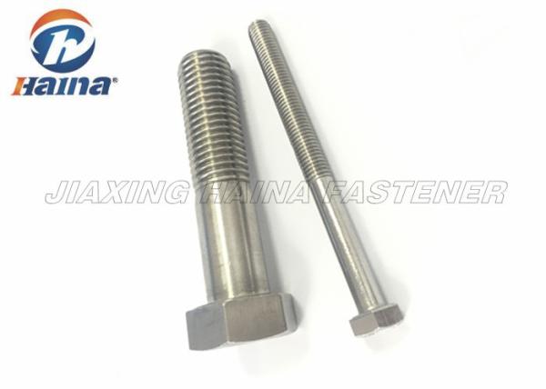 DIN931 304 / 316 Stainless Steel half threaded Hex Head Bolts