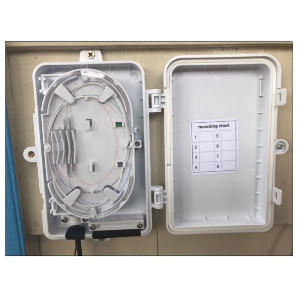 Outdoor Fiber Optic Splitter Box 4 Ports , Network Fiber Optic Cable Joint Box