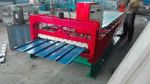 Steel Roofing Sheet Manufacturing Machine , 4 Kw Purlin Roll Former