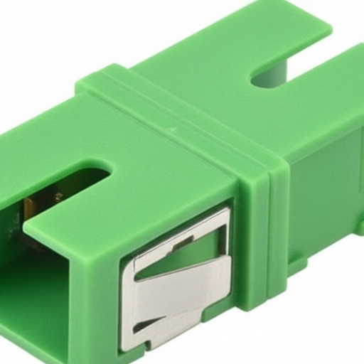 Fiber Optic Economy Coupler Simplex SMF Plastic Body PEI Clip L-com FOA-SASM1