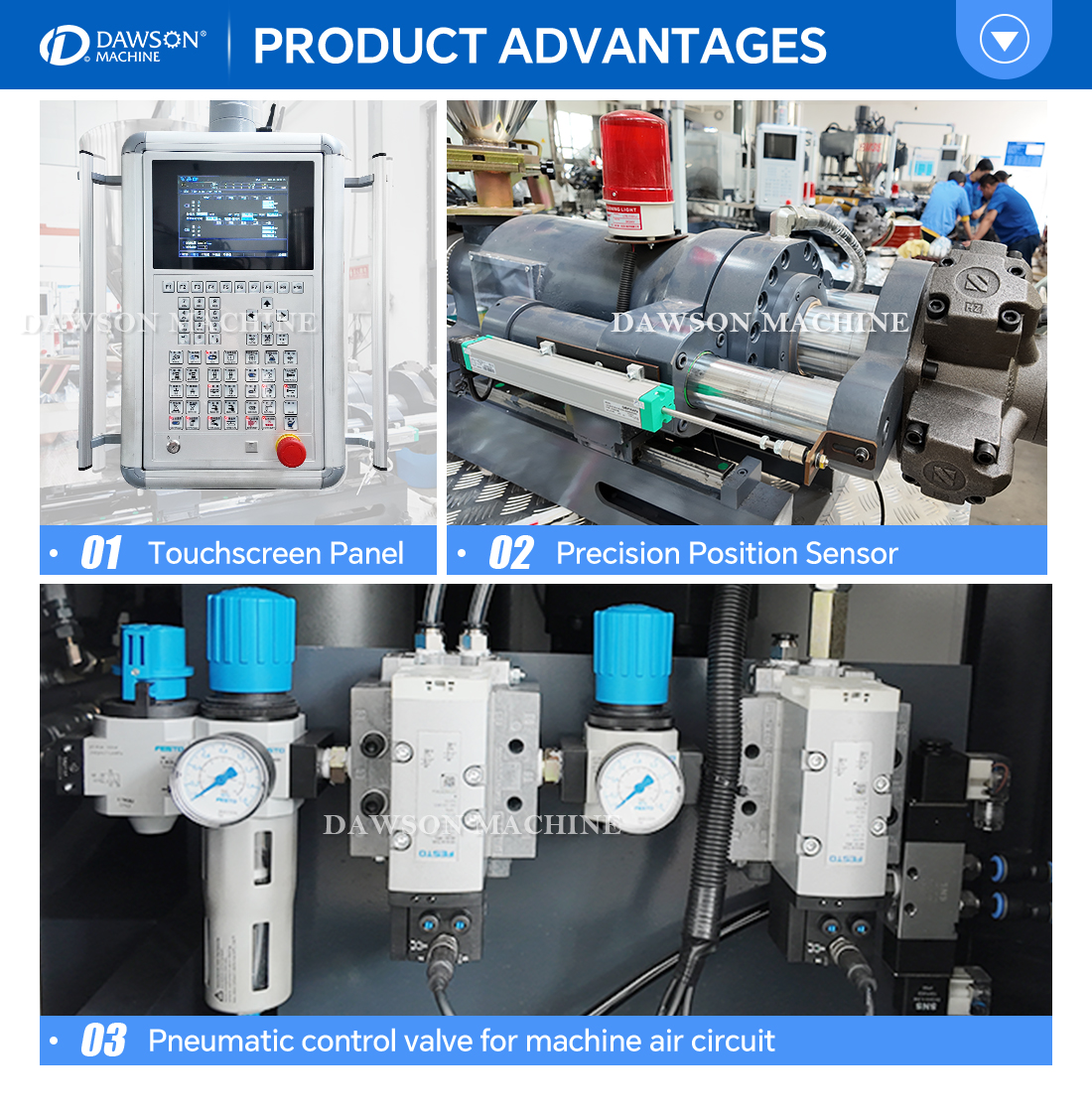 Automatic 25 kW Customizable Injection Blow Molding Machine for Plastic Bottle Production