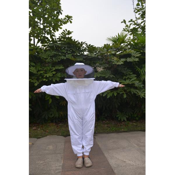 Terylene Honey Bee Protection Suit Kids Beekeeping Protective Clothing With Round Veil
