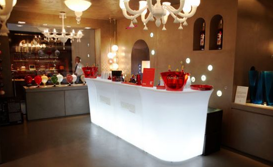 Glowing Illuminated Outdoor Furniture Modern Commercial Led Light Up Chairs