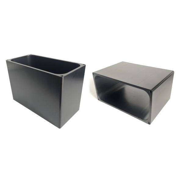 Black Anodized LED Light Waterproof Housing Aluminum Heat Sink Tube With CNC Processing Services