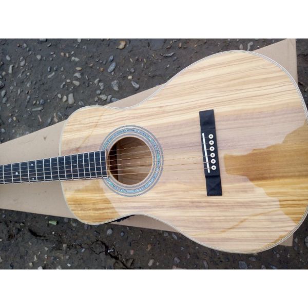 AAAA all Solid imported olive wood OOO28K style custom guitar acoustic electric guitar