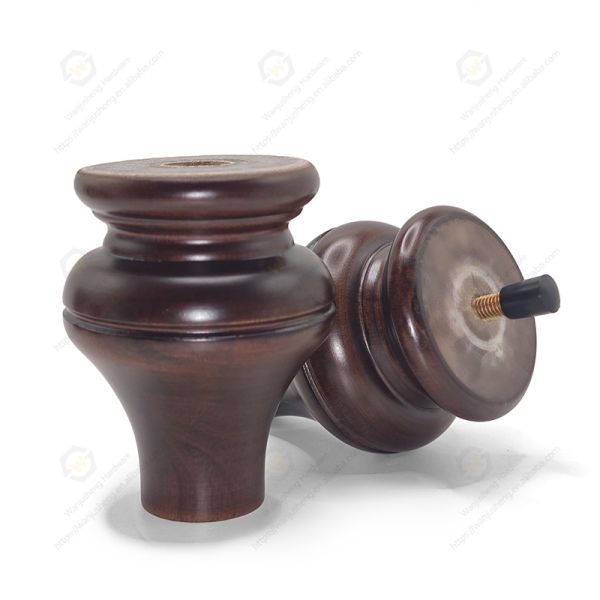 Solid Wood Gourd Cabinet Feet Sofa Support Foot Pads Furniture Feet Wooden Legs Bed Legs