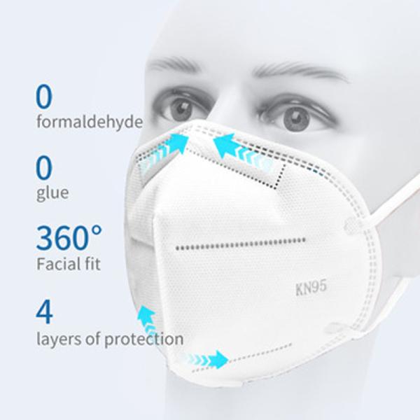 Ant Virus KN95 Face Mask Surgical Disposable 3 Ply Dust Mask Anti Static